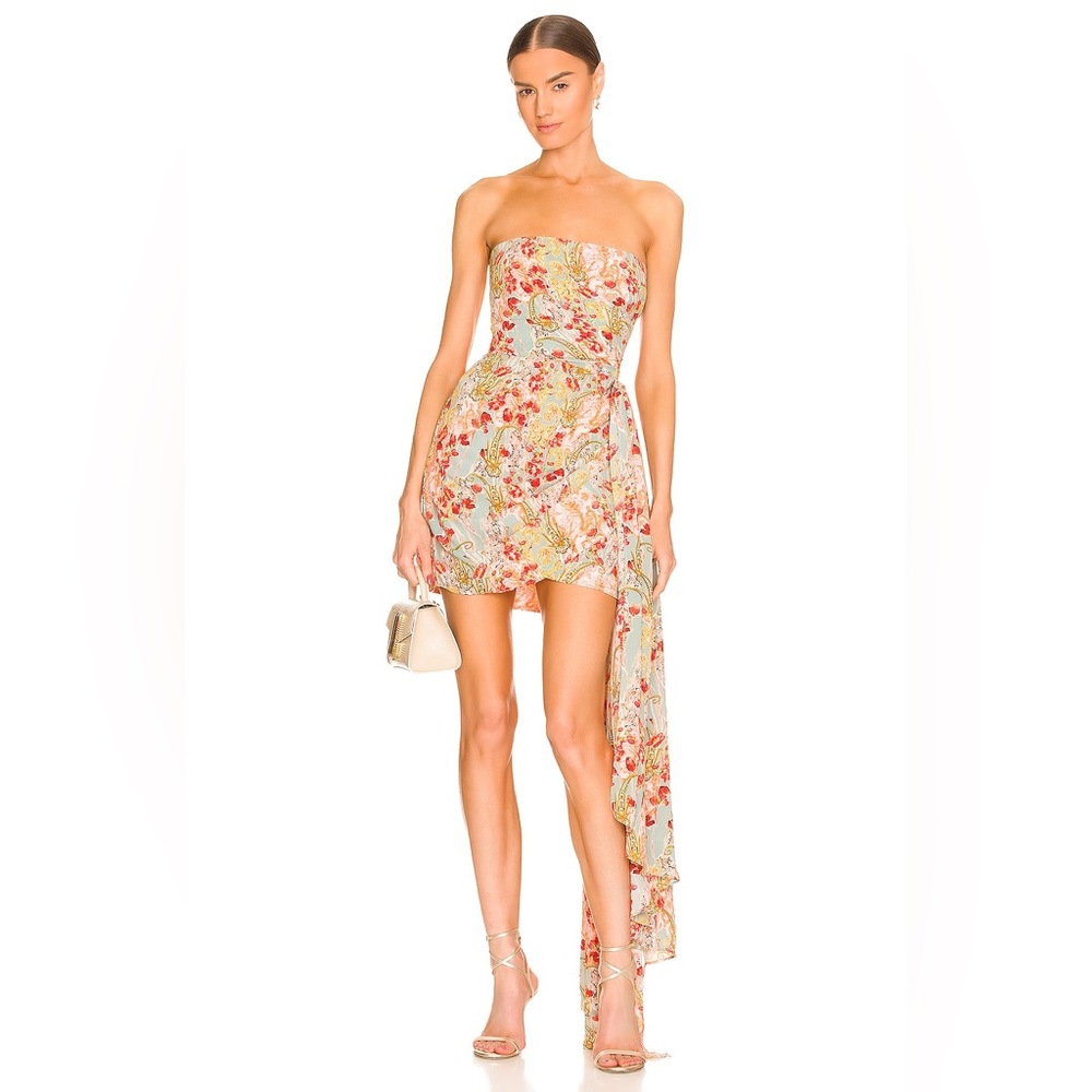 Bronx and Braco Luisa Asymmetrical Strapless Minidress NWOT size 6